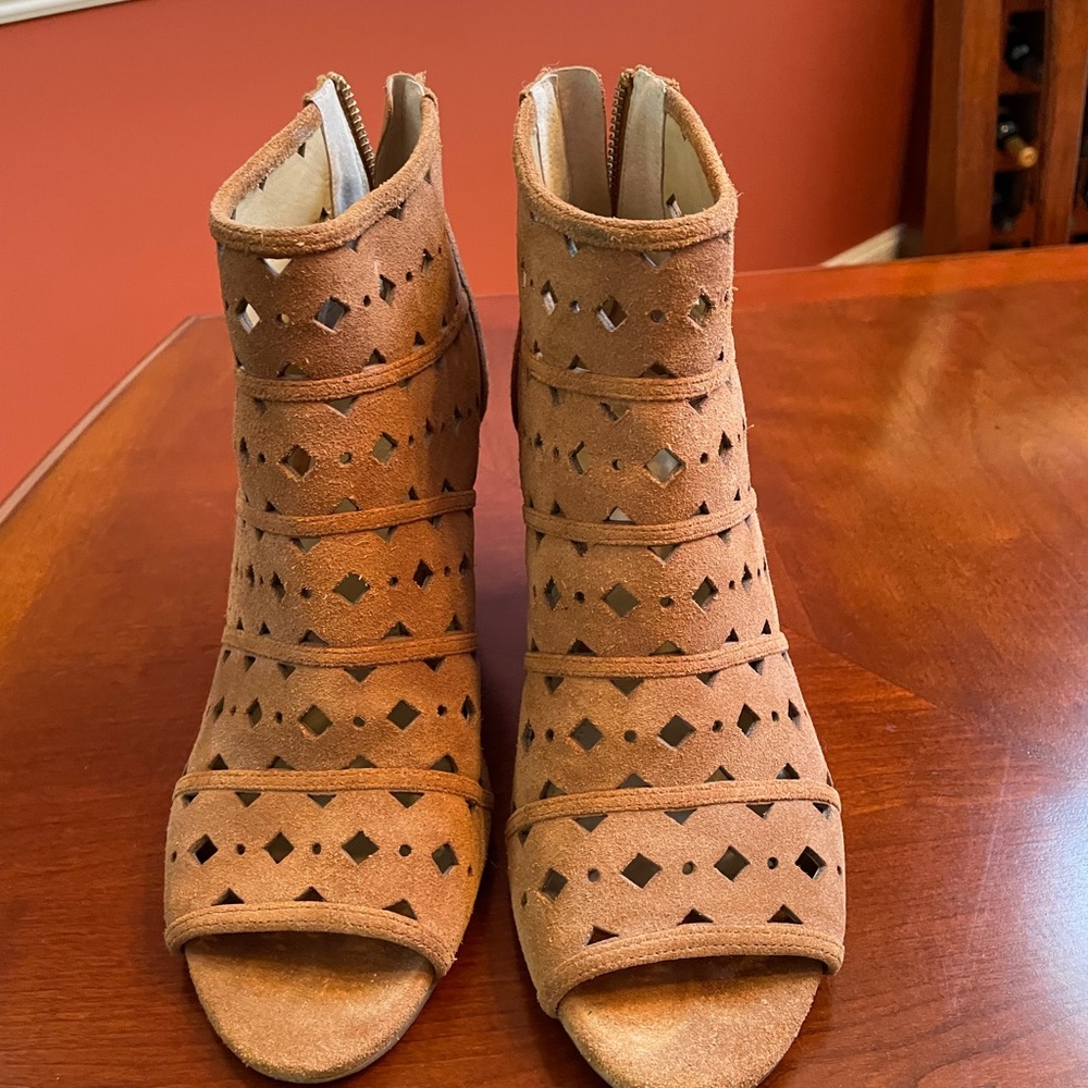 NEW Michael Kors Brown Suede Booties